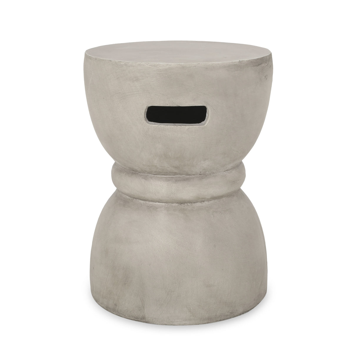 Scorpius Indoor Contemporary Lightweight Concrete Accent Side Table by Christopher Knight Home - 13.50"W x 13.50"D x 18.50"H