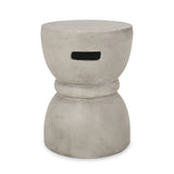 Scorpius Indoor Contemporary Lightweight Concrete Accent Side Table by Christopher Knight Home - 13.50"W x 13.50"D x 18.50"H