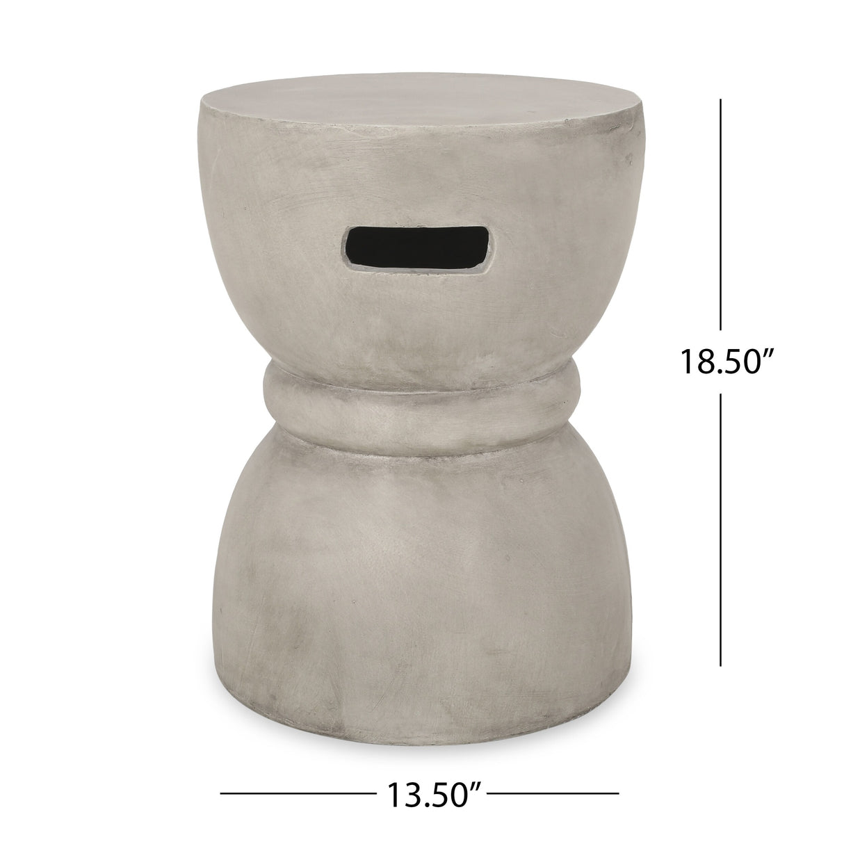 Scorpius Indoor Contemporary Lightweight Concrete Accent Side Table by Christopher Knight Home - 13.50"W x 13.50"D x 18.50"H
