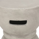 Scorpius Indoor Contemporary Lightweight Concrete Accent Side Table by Christopher Knight Home - 13.50"W x 13.50"D x 18.50"H