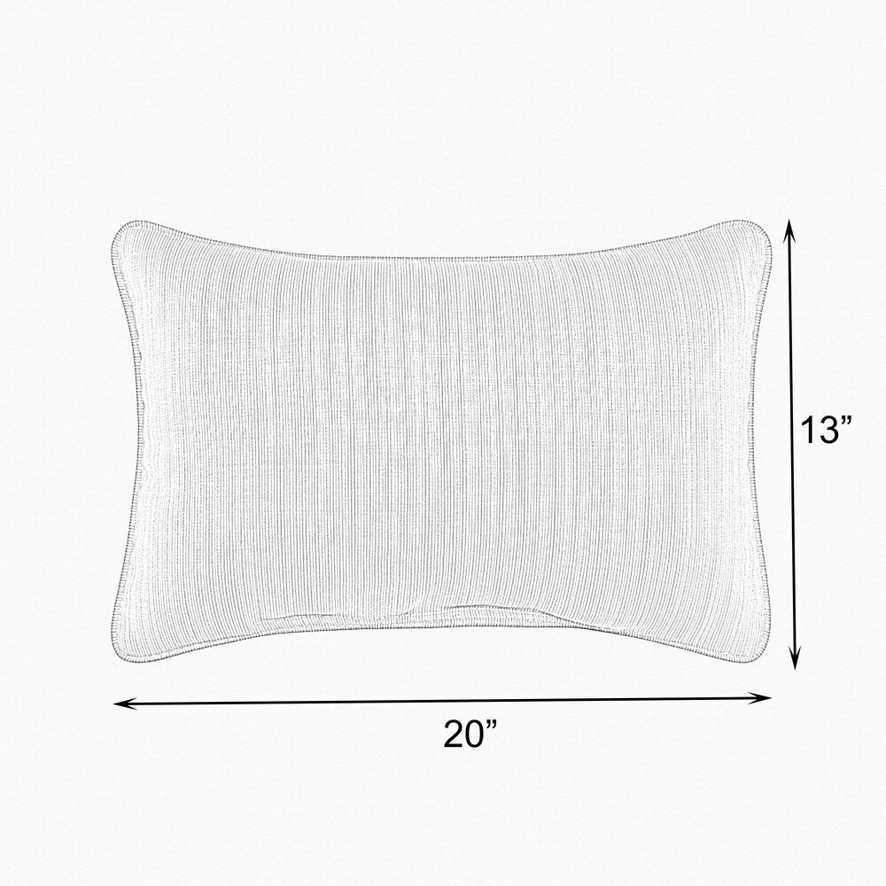 Scott Living Vogue Cyan Taupe Lumbar Pillow, Set of 2