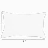 Scott Living Vogue Cyan Taupe Lumbar Pillow, Set of 2