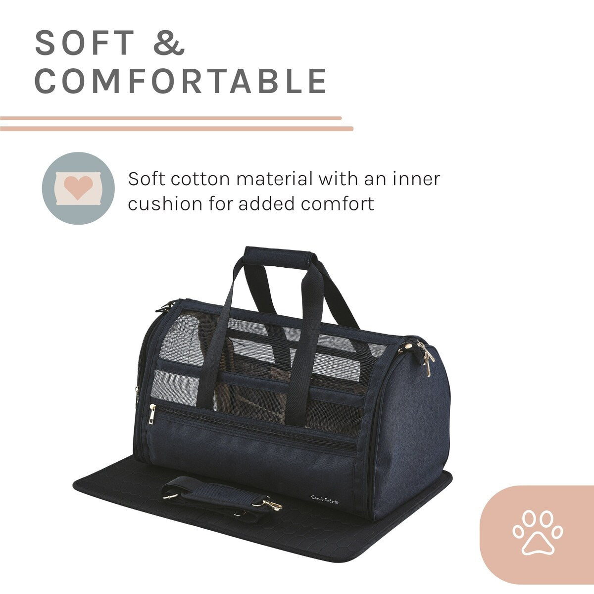 Scout 19'' Dog & Cat Carrier Bag Black - 19
