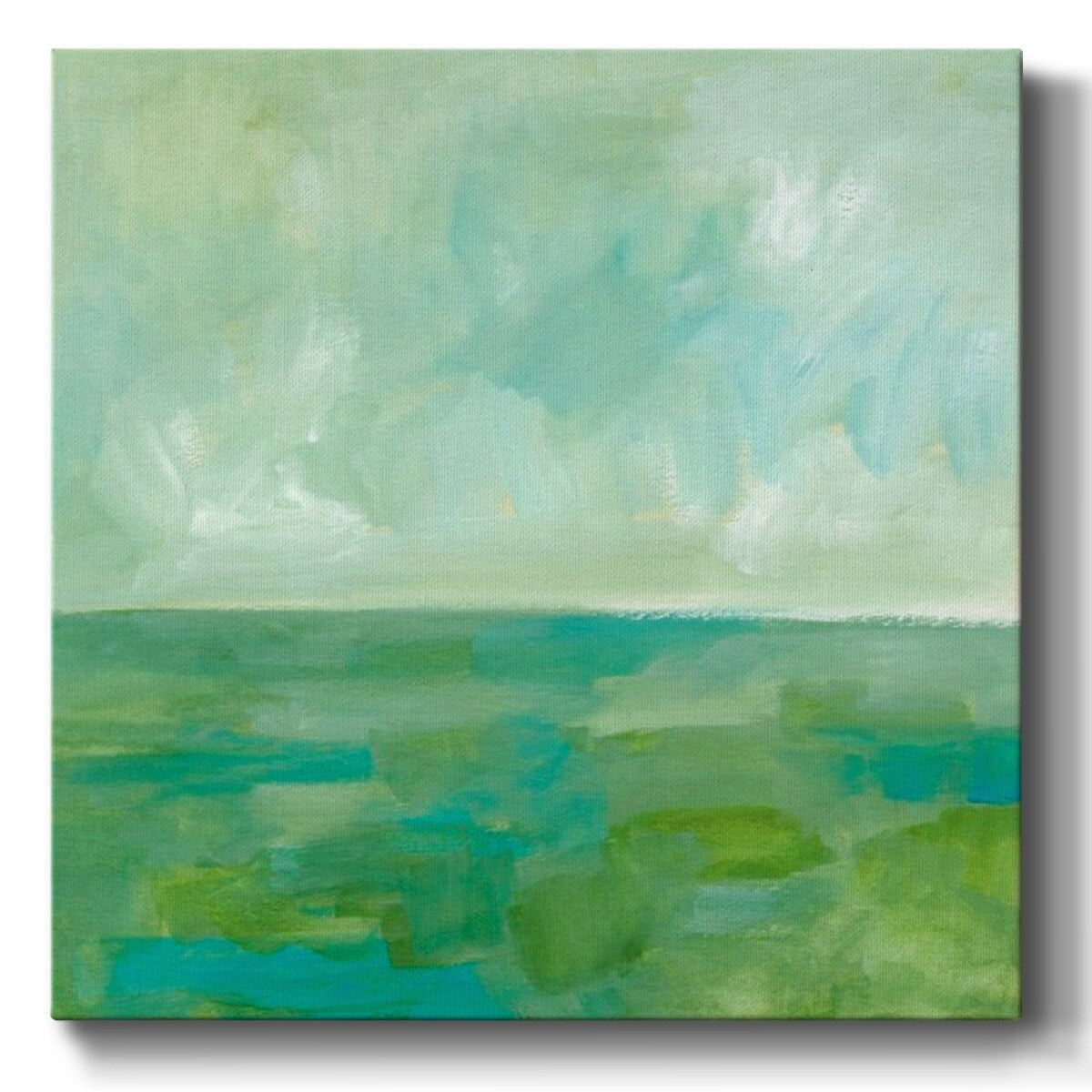 Sea Foam Horizon II-Gallery Wrapped Canvas