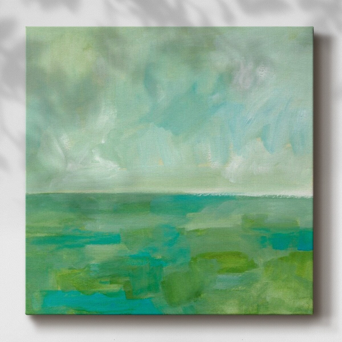Sea Foam Horizon II-Gallery Wrapped Canvas