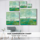 Sea Foam Horizon II-Gallery Wrapped Canvas