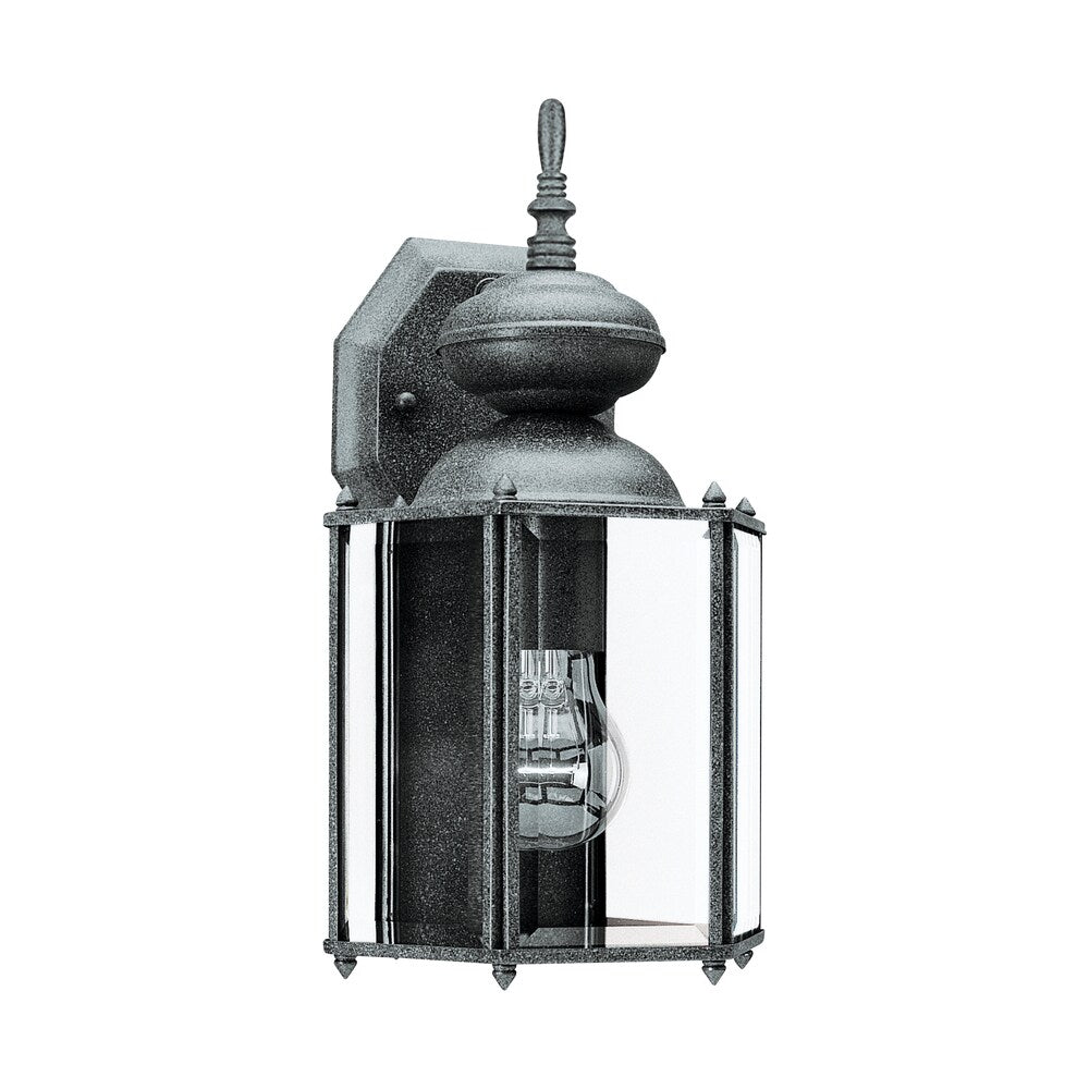 Sea Gull Classico 1 Light Black Wall Lantern