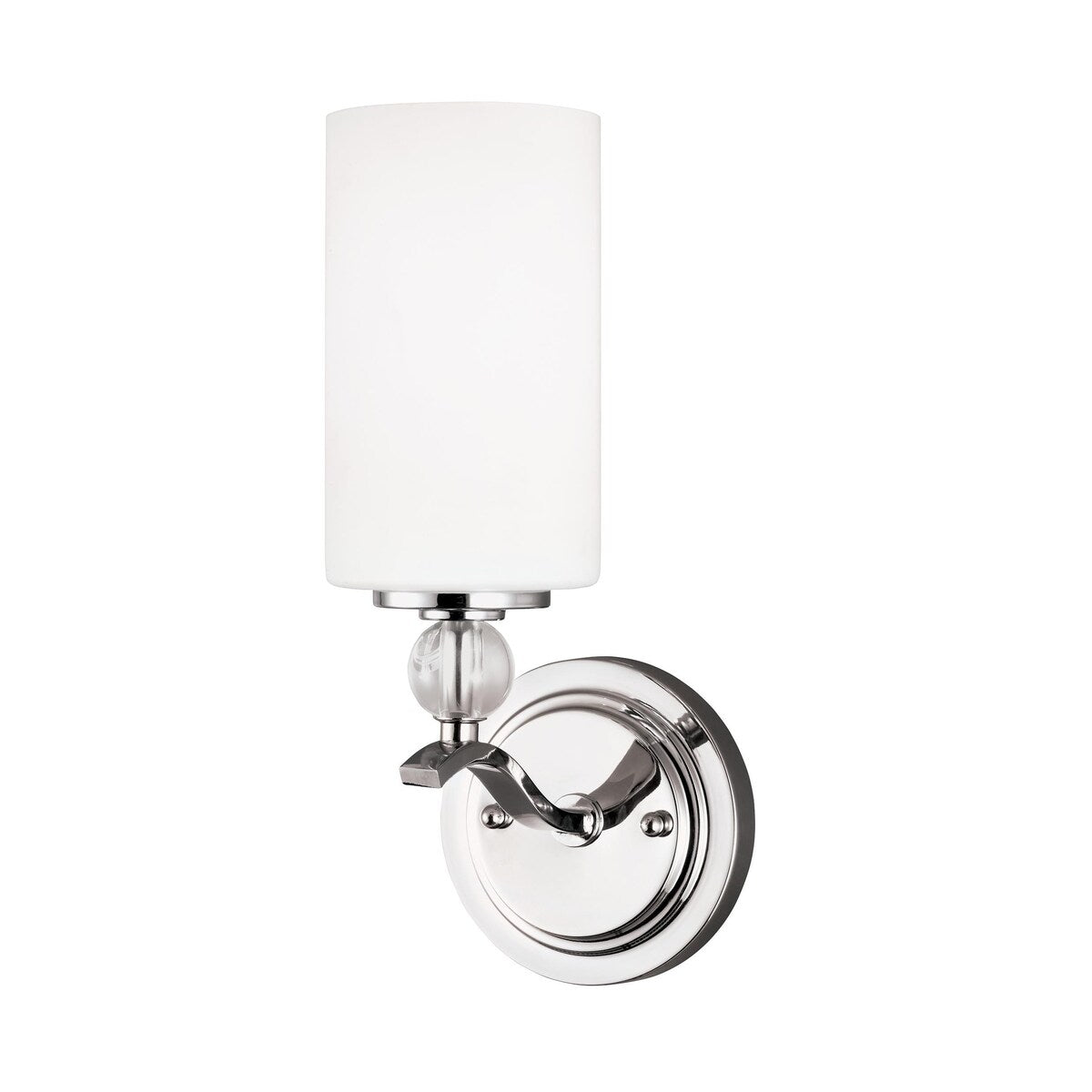 Sea Gull Englehorn Chrome and Optic Crystal 1-light Wall/Bath Sconce