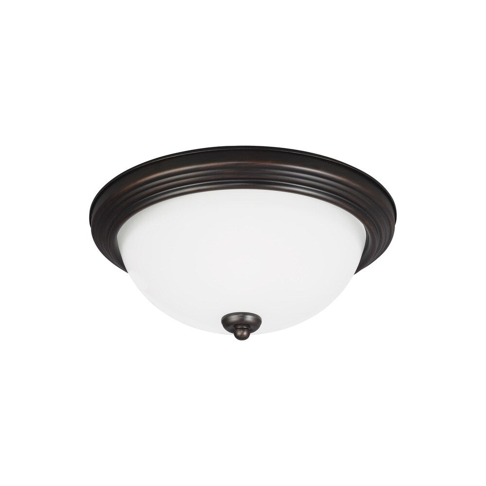 Sea Gull Geary Burnt Sienna 2-light Large LED Ceiling Flush Mount