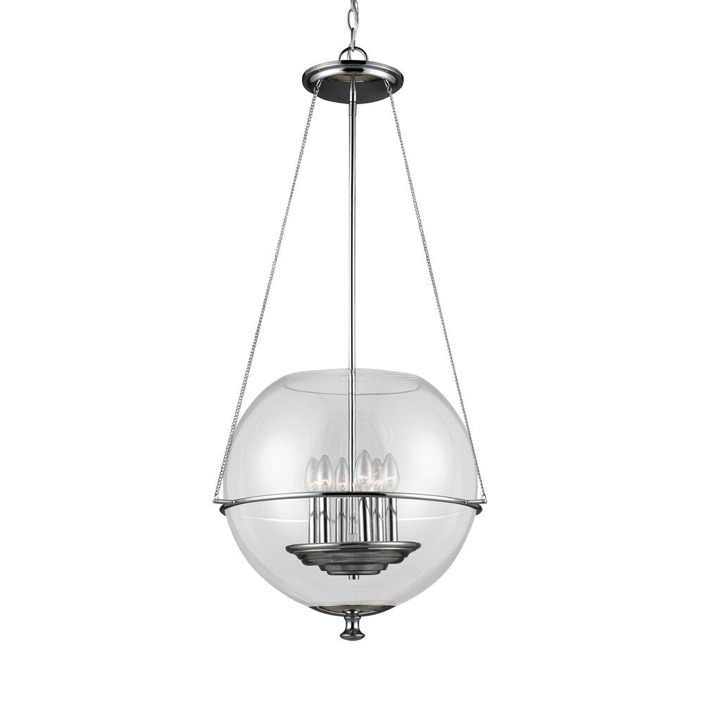 Sea Gull Havenwood 6-light Clear Glass Pendant