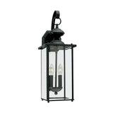 Sea Gull Jamestowne 2 Light Black Outdoor Fixture