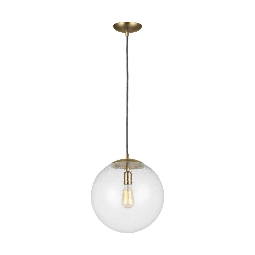 Sea Gull Leo - Hanging Globe Satin Bronze Pendant
