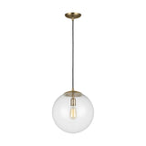 Sea Gull Leo - Hanging Globe Satin Bronze Pendant