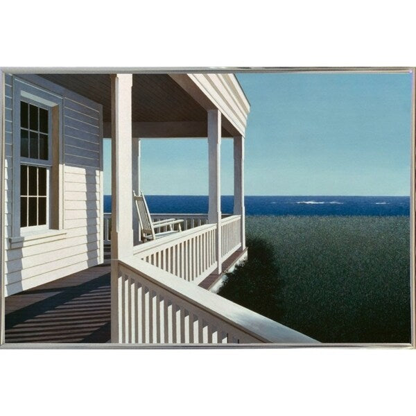 Sea Watcher-ZHELU37431 Framed Print 28.25"x42.5" by Zhen-Huan Lu