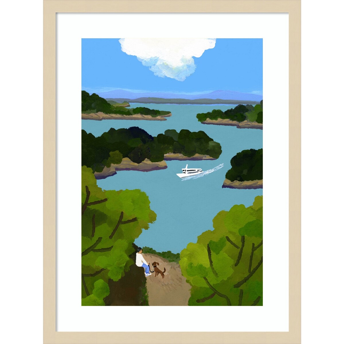 Sea of Japan by Hiroyuki Izutsu Wood Framed Wall Art Print