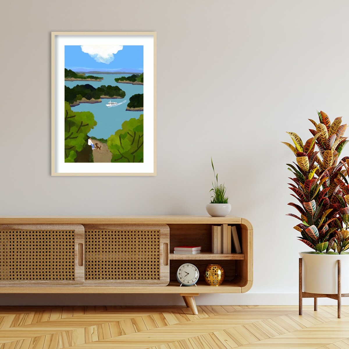 Sea of Japan by Hiroyuki Izutsu Wood Framed Wall Art Print