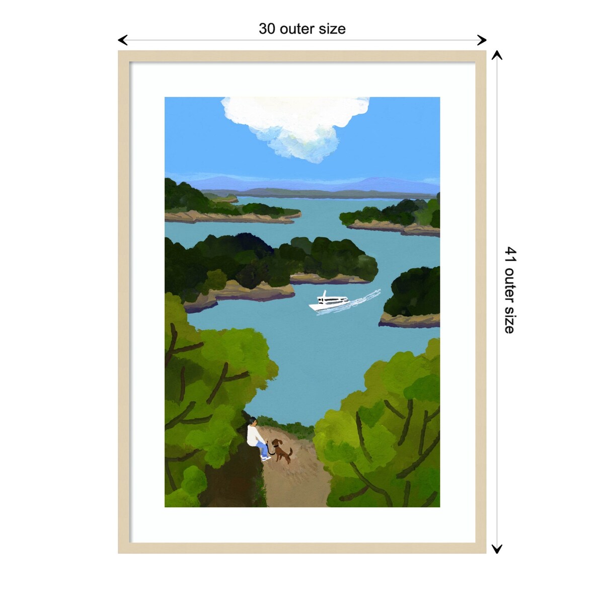 Sea of Japan by Hiroyuki Izutsu Wood Framed Wall Art Print