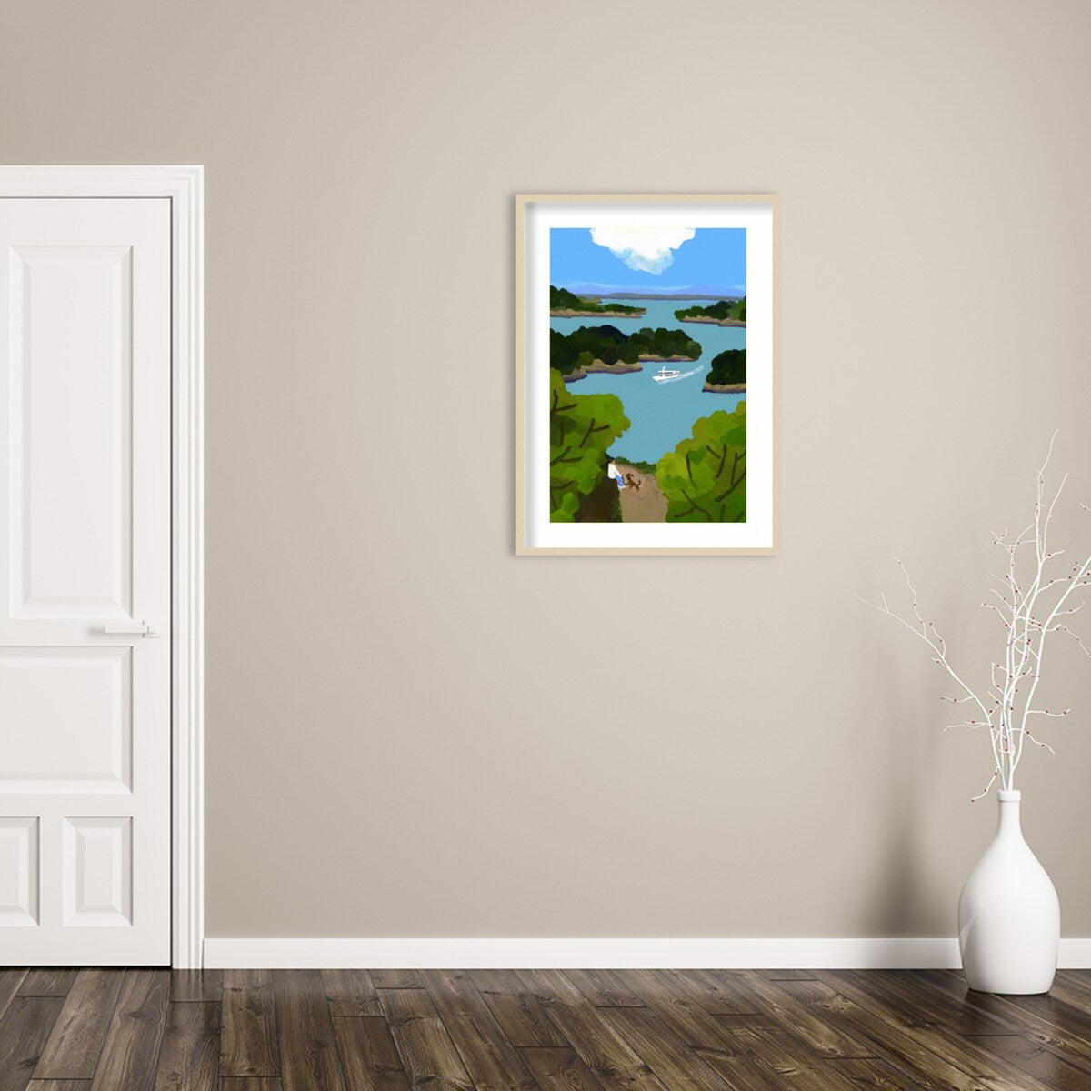 Sea of Japan by Hiroyuki Izutsu Wood Framed Wall Art Print