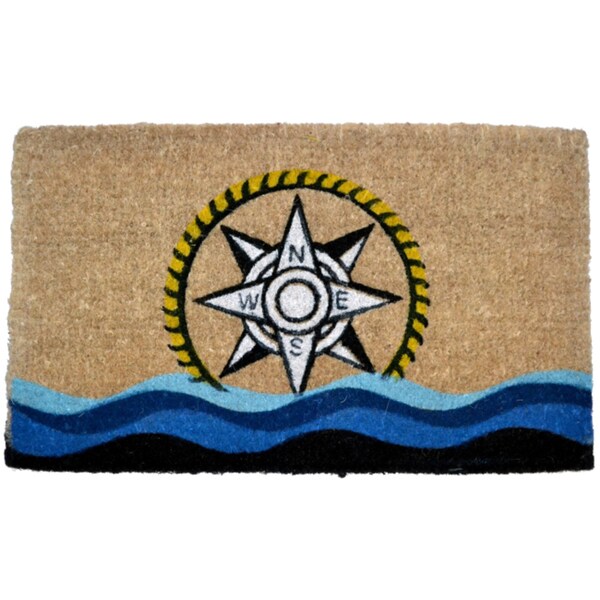 Sea-themed Compass Door Mat - Door Mat