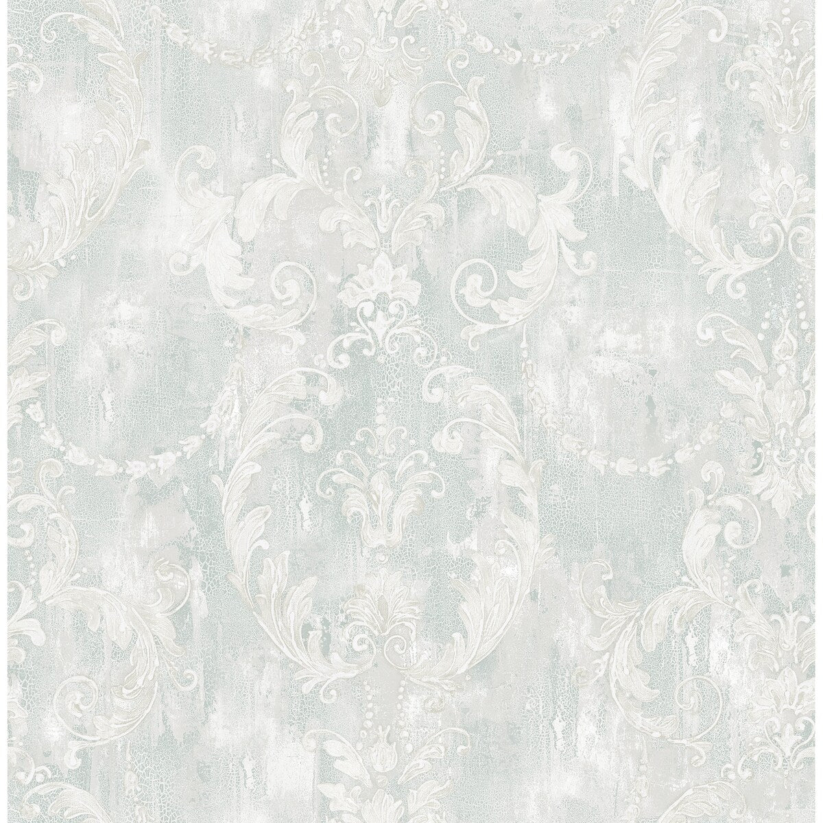 Seabrook Designs Abner Antique Damask Unpasted Wallpaper