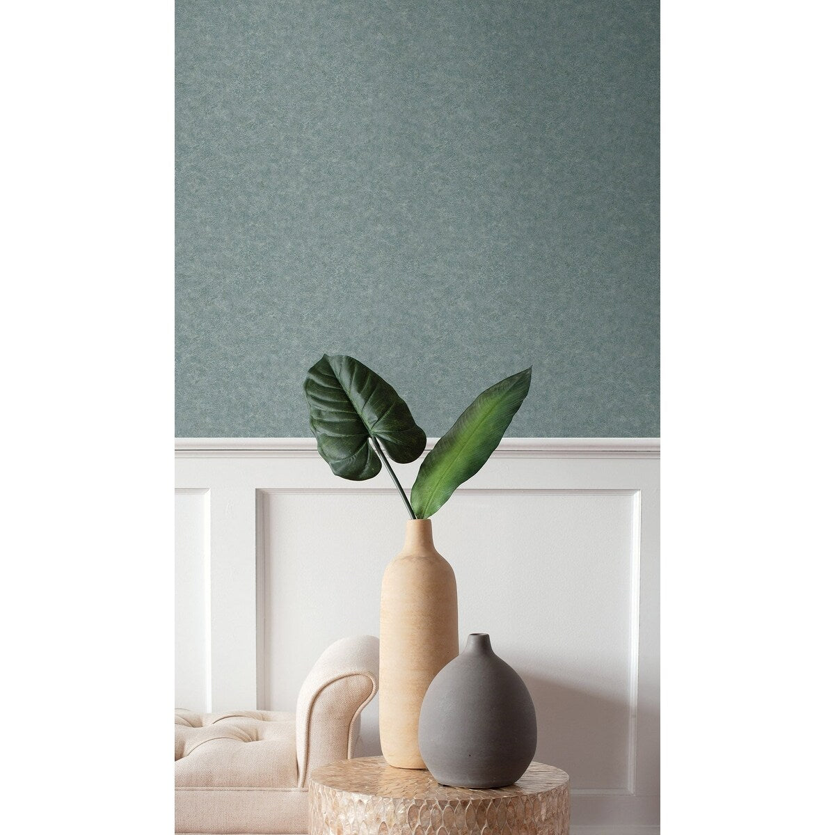 Seabrook Designs Texture Gallery Roma Leather Embossed Vinyl Unpasted Wallpaper