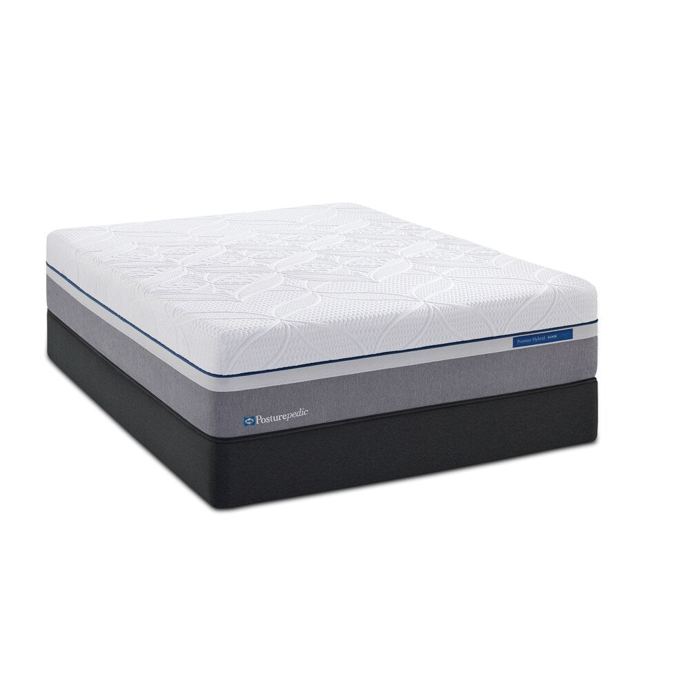 Sealy Posturepedic Hybrid Gold Ultra Plush King-size Mattress Set - Grey/White