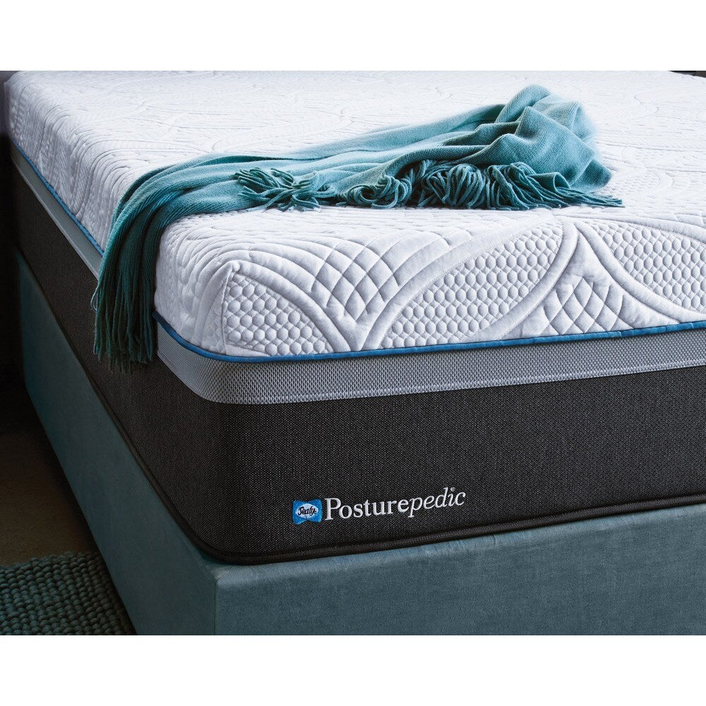 Sealy Posturepedic Hybrid Gold Ultra Plush King-size Mattress Set - Grey/White