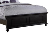 Seamless Wooden Queen Bed, Black