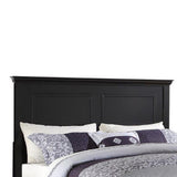 Seamless Wooden Queen Bed, Black