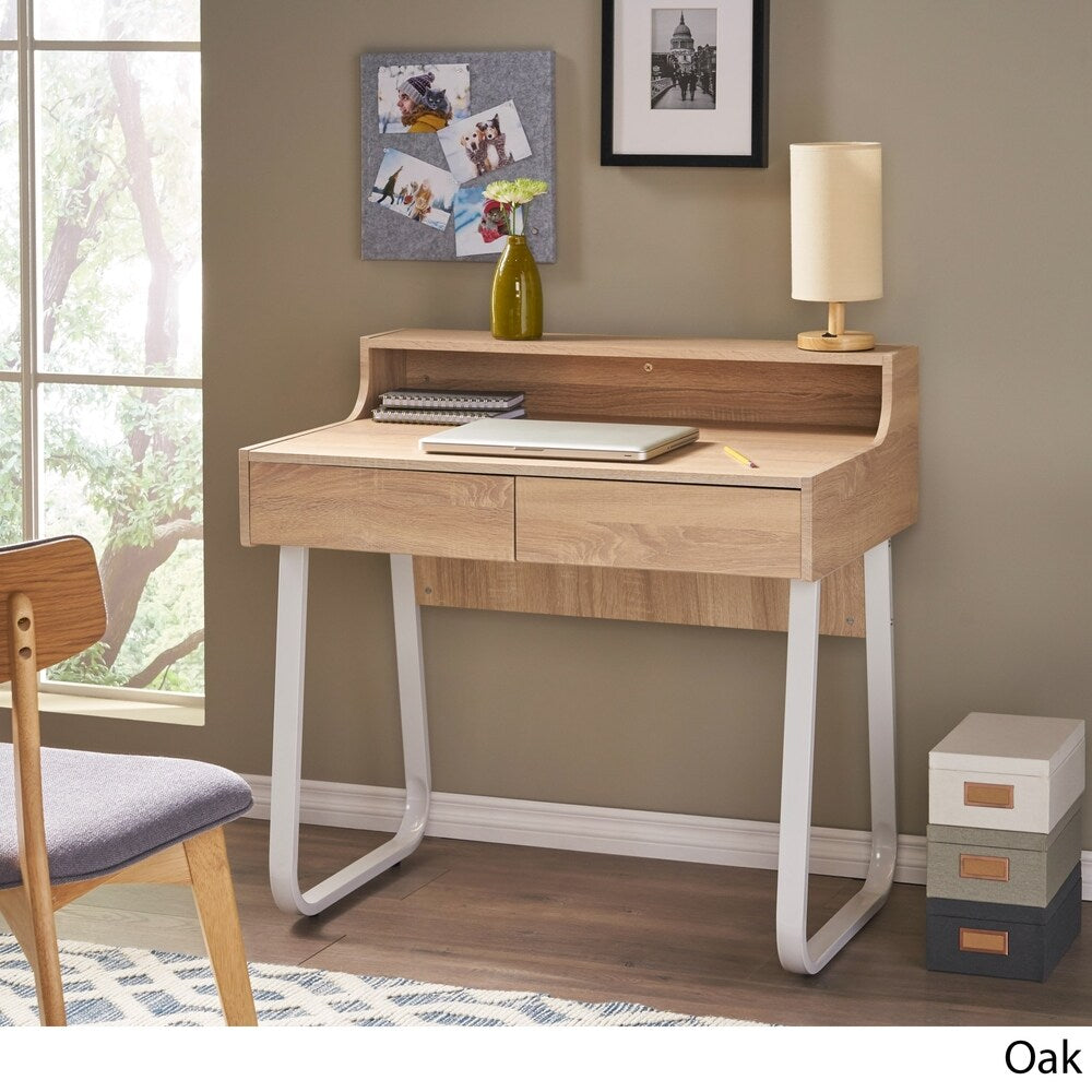 Seanan Wood Computer Desk with Drawers by Christopher Knight Home
