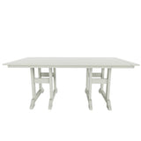 Polytrends Altura 6-Piece Rectangular Poly Eco-Friendly All Weather Outdoor Dining Set with Bench