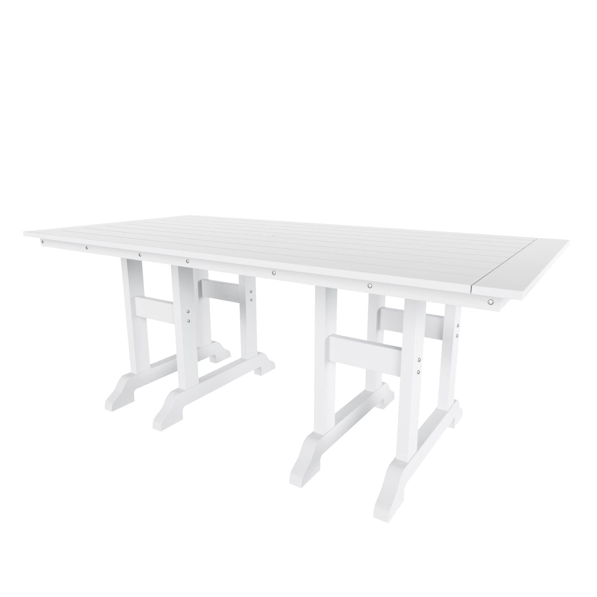 Polytrends Altura 6-Piece Rectangular Poly Eco-Friendly All Weather Outdoor Dining Set with Bench