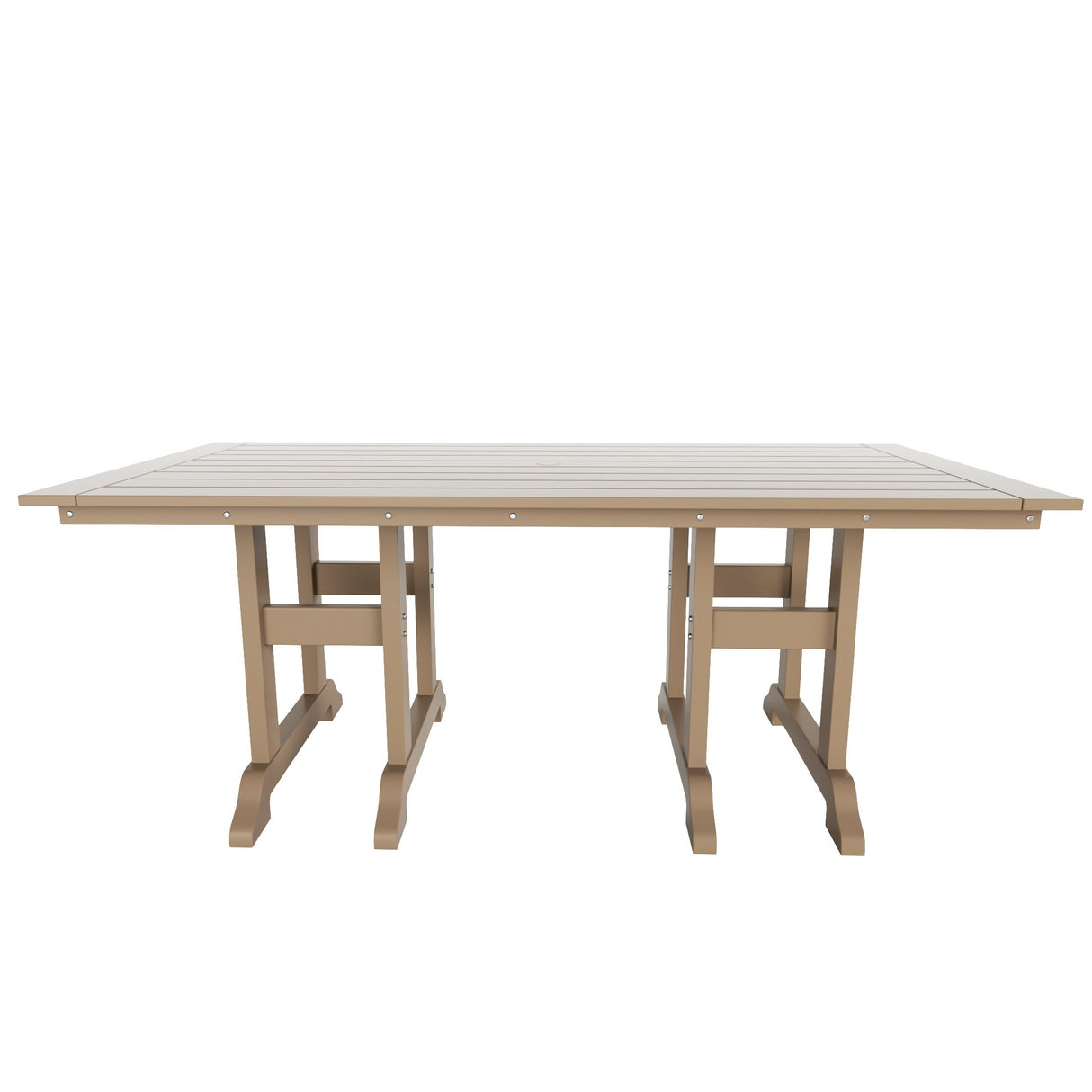 Polytrends Altura 6-Piece Rectangular Poly Eco-Friendly All Weather Outdoor Dining Set with Bench