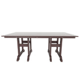 Polytrends Altura 6-Piece Rectangular Poly Eco-Friendly All Weather Outdoor Dining Set with Bench