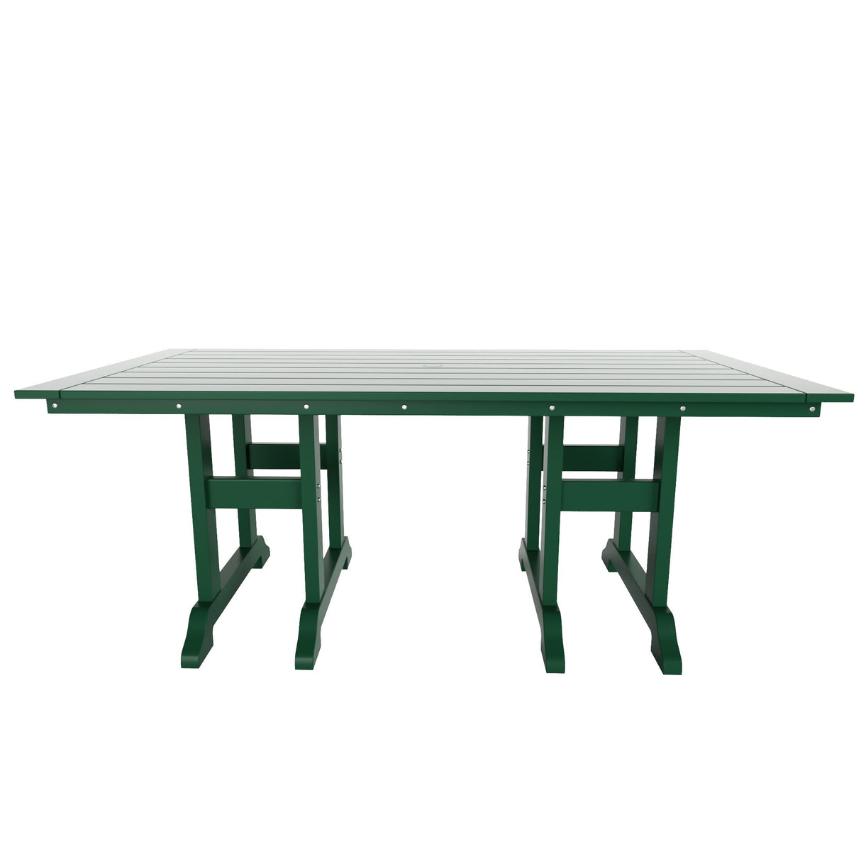 Polytrends Altura 6-Piece Rectangular Poly Eco-Friendly All Weather Outdoor Dining Set with Bench