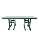 Polytrends Altura 6-Piece Rectangular Poly Eco-Friendly All Weather Outdoor Dining Set with Bench