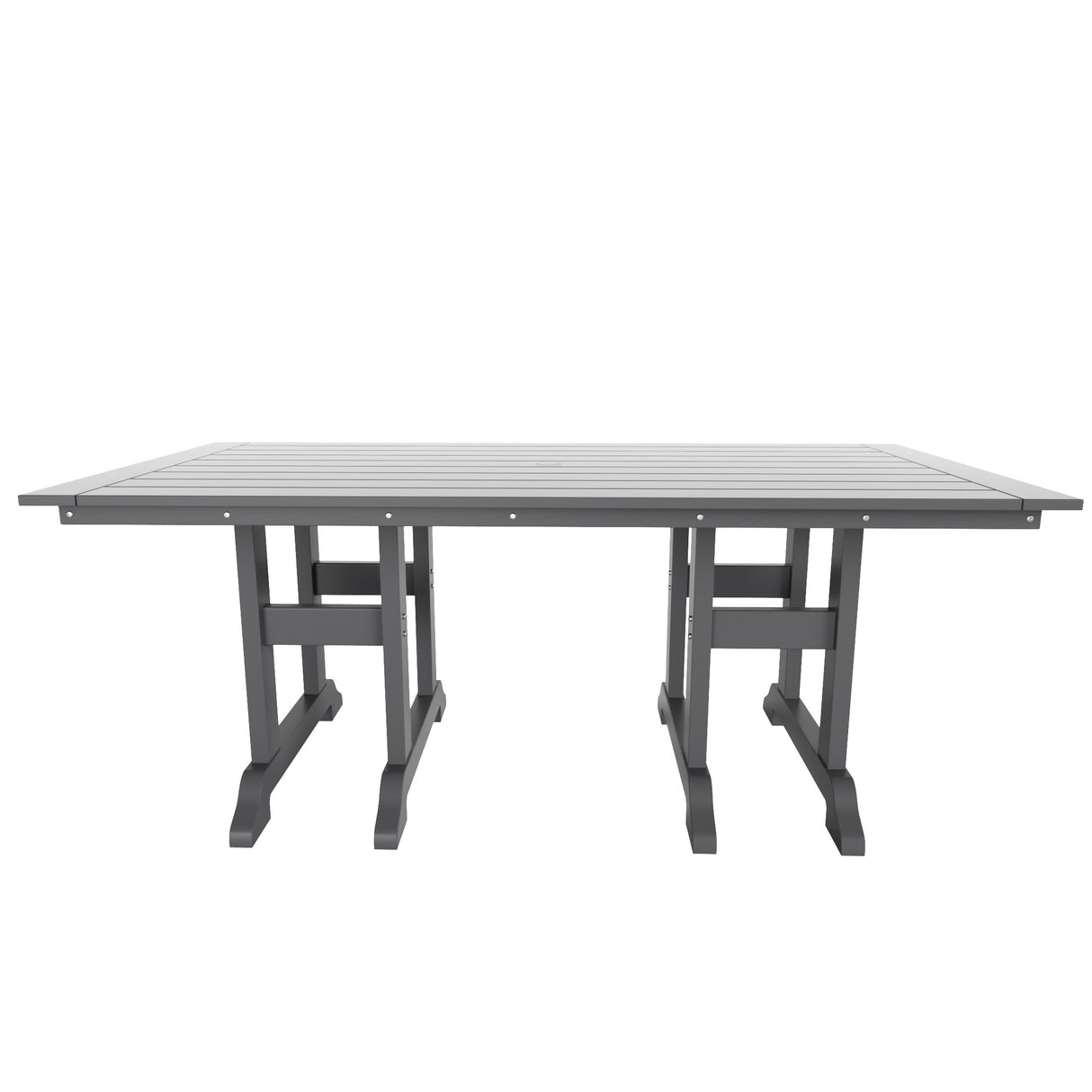 Polytrends Altura 6-Piece Rectangular Poly Eco-Friendly All Weather Outdoor Dining Set with Bench