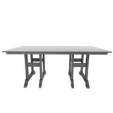 Polytrends Altura 6-Piece Rectangular Poly Eco-Friendly All Weather Outdoor Dining Set with Bench