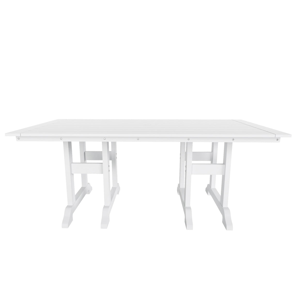 Polytrends Altura 6-Piece Rectangular Poly Eco-Friendly All Weather Outdoor Dining Set with Bench