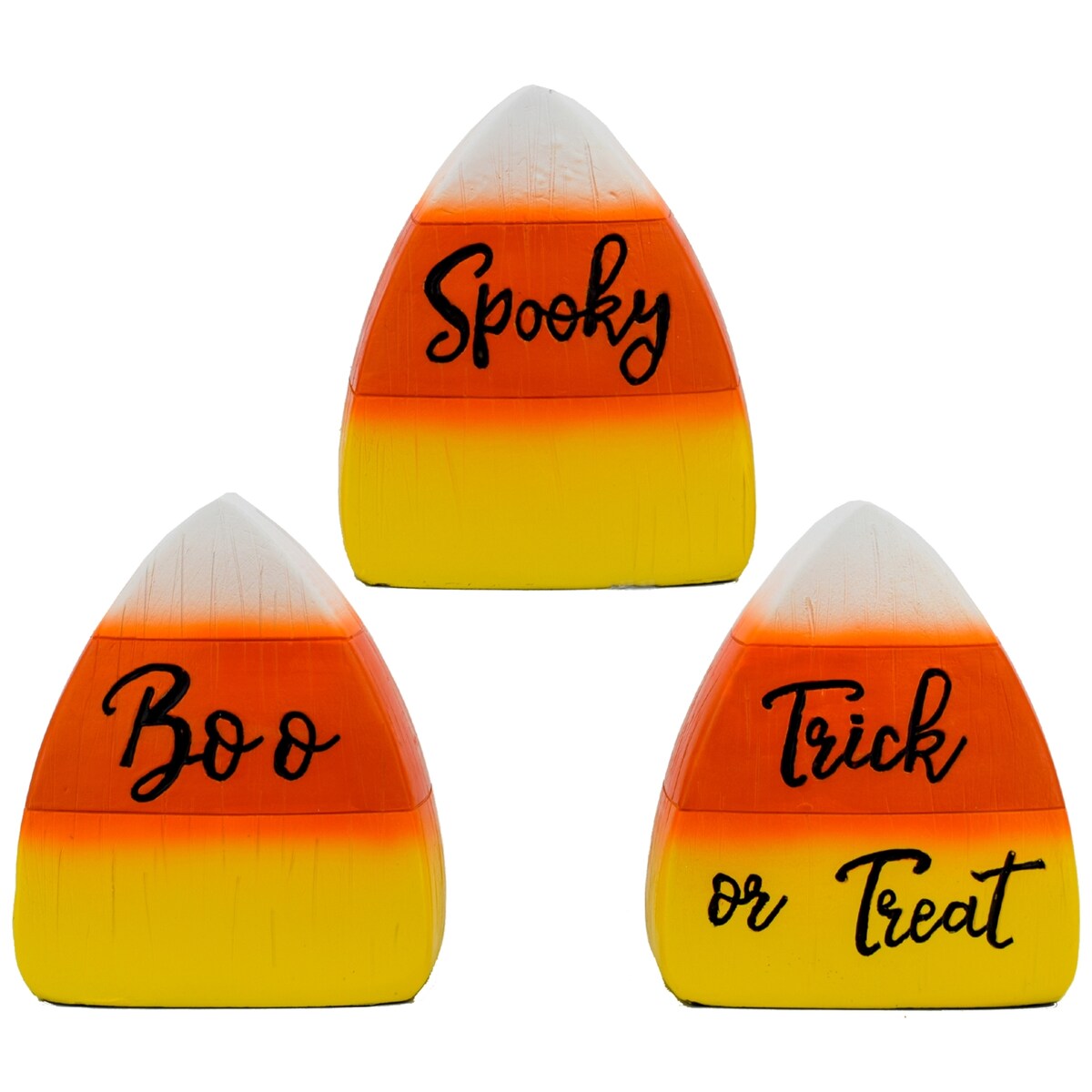 Seasonal Abode Halloween Candy Corn Figurines - Set of 3