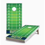 Seattle Football Corn Hole Board Set with Hole Lights