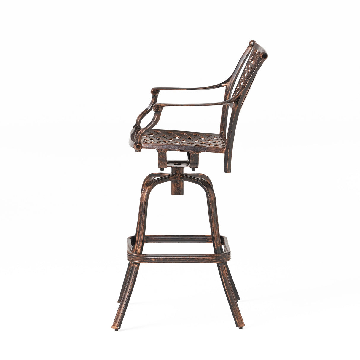 Sebastian Cast Aluminum Bar Stool (Set of 2) by Christopher Knight Home
