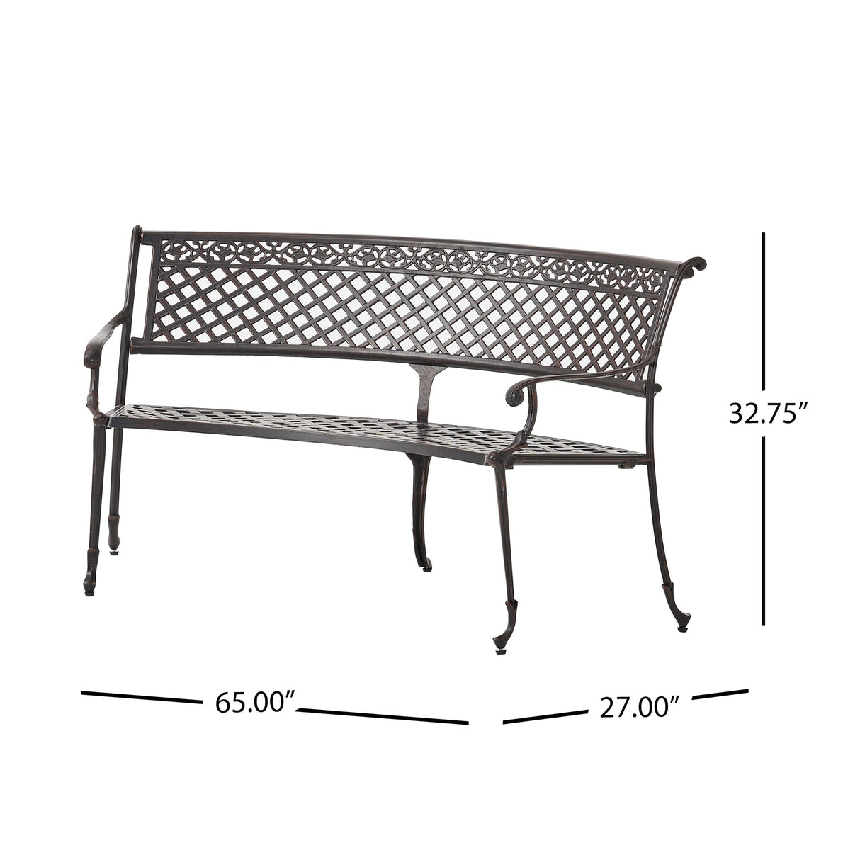 Sebastian Sector Bench by Christopher Knight Home