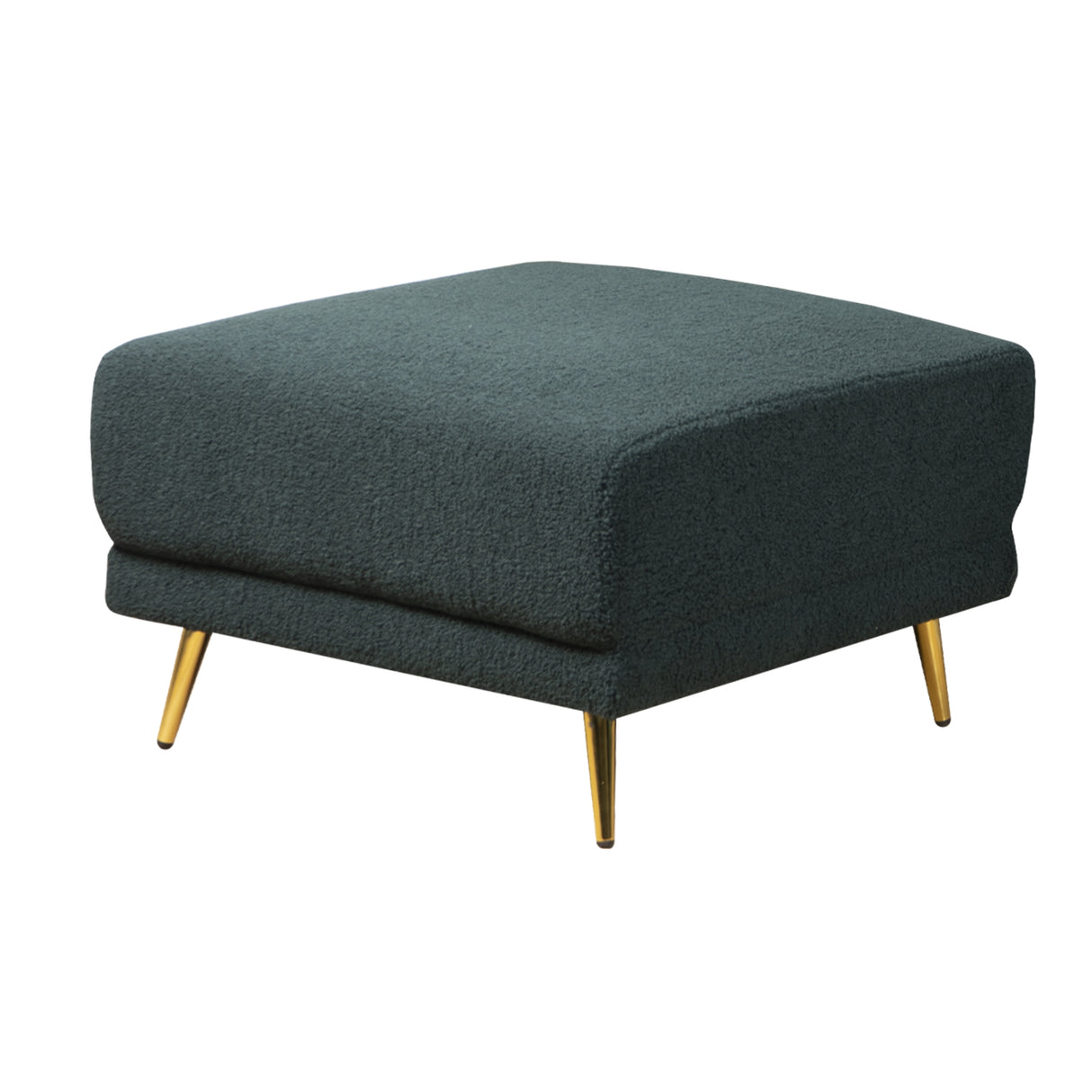 Sectional Sofa Sherpa Fabric Modular Sofa Couch 4 Seater with Ottoman