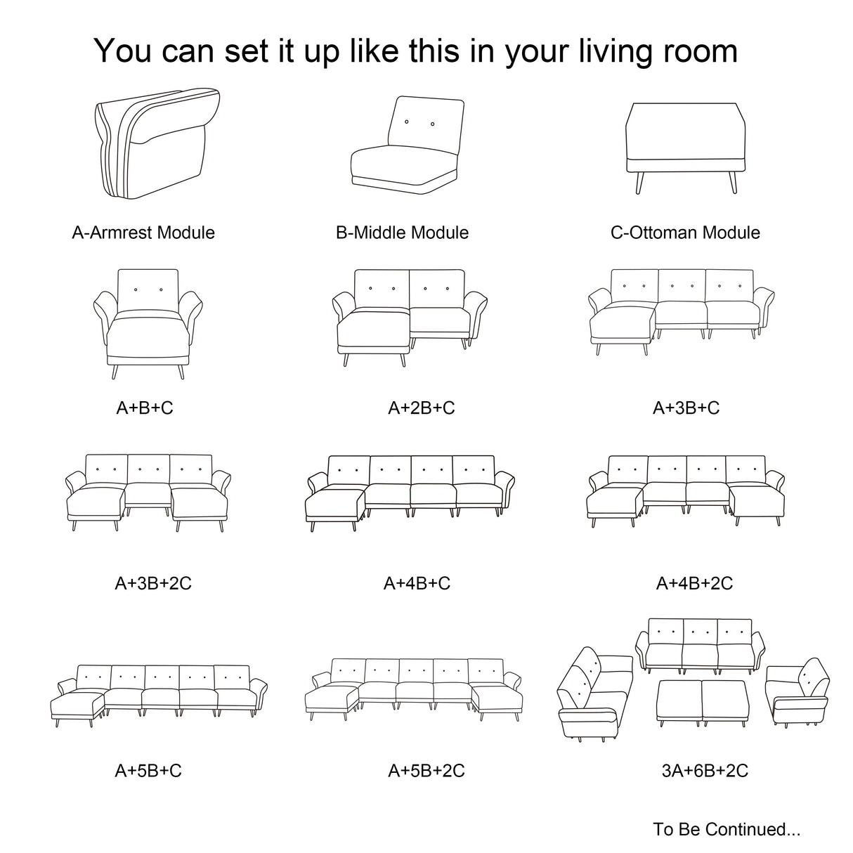 Sectional Sofa Sherpa Fabric Modular Sofa Couch 4 Seater with Ottoman