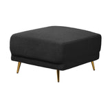Sectional Sofa Sherpa Fabric Modular Sofa Couch 4 Seater with Ottoman