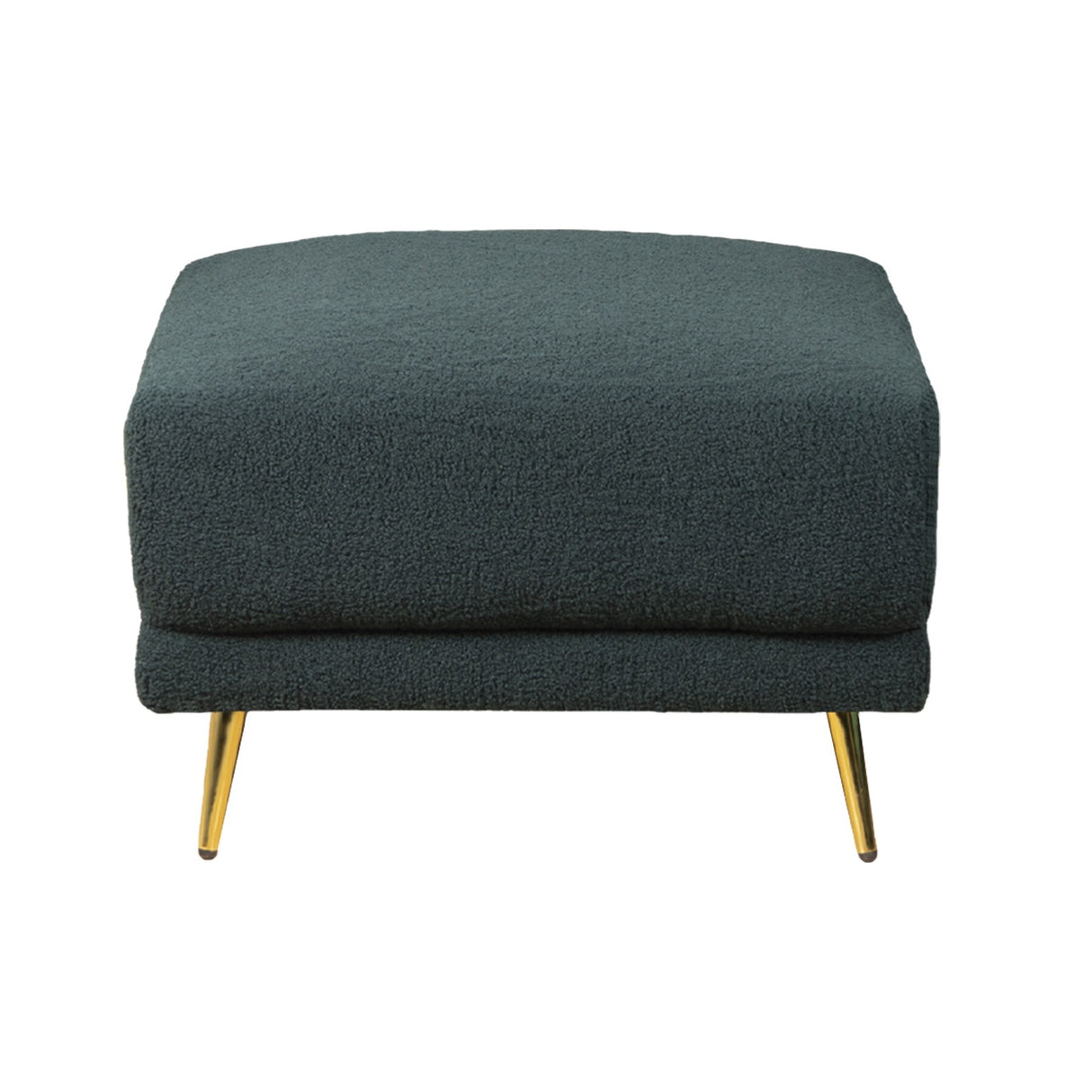 Sectional Sofa Sherpa Fabric Modular Sofa Couch 4 Seater with Ottoman