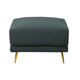Sectional Sofa Sherpa Fabric Modular Sofa Couch 4 Seater with Ottoman