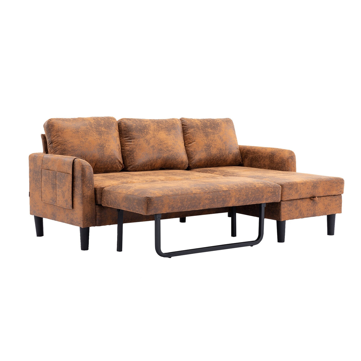 Sectional Sofa Bed with Storage Convertible Chaise