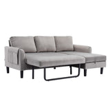Sectional Sofa Bed with Storage Convertible Chaise